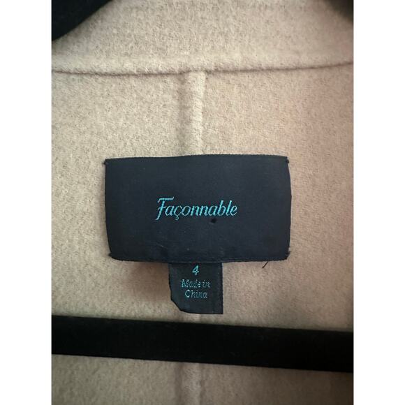 Faconnable Camel Wool Coat - Picture 3 of 4